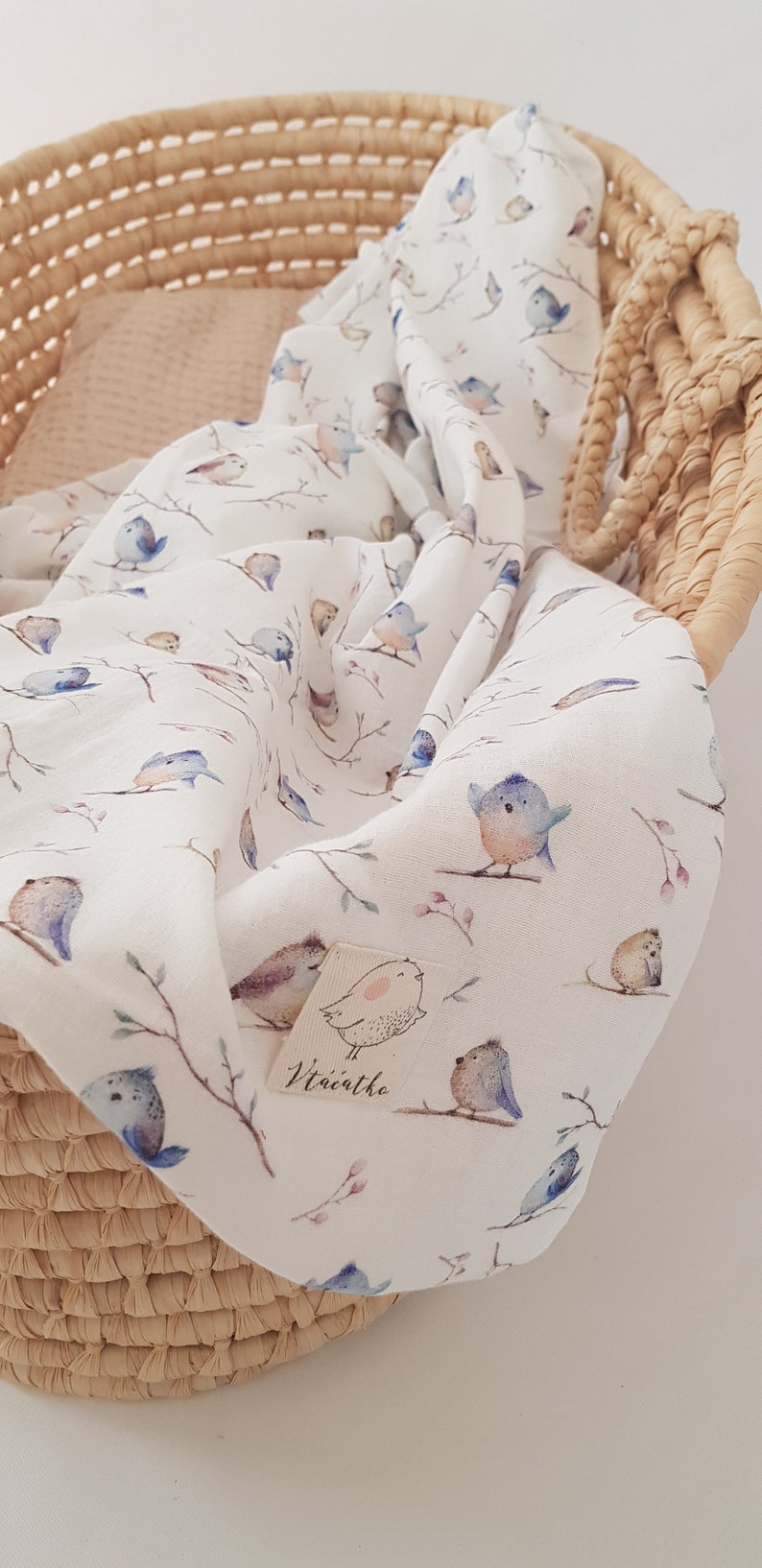 Muslin Baby Swaddle Baby Muslin Scarf Summer Blanket for Baby Extra Soft Double Gauze Organic Cotton Blanket Lightweight Swaddle Stroller image 7