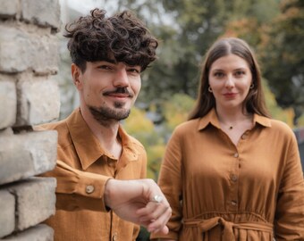 Slim Fit Long Sleeve Linen Shirt, Softened European Linen
