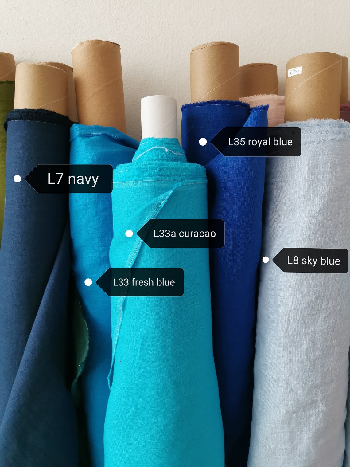 BEST PRICE pure linen 40 colors European Linen 100 natural Etsy