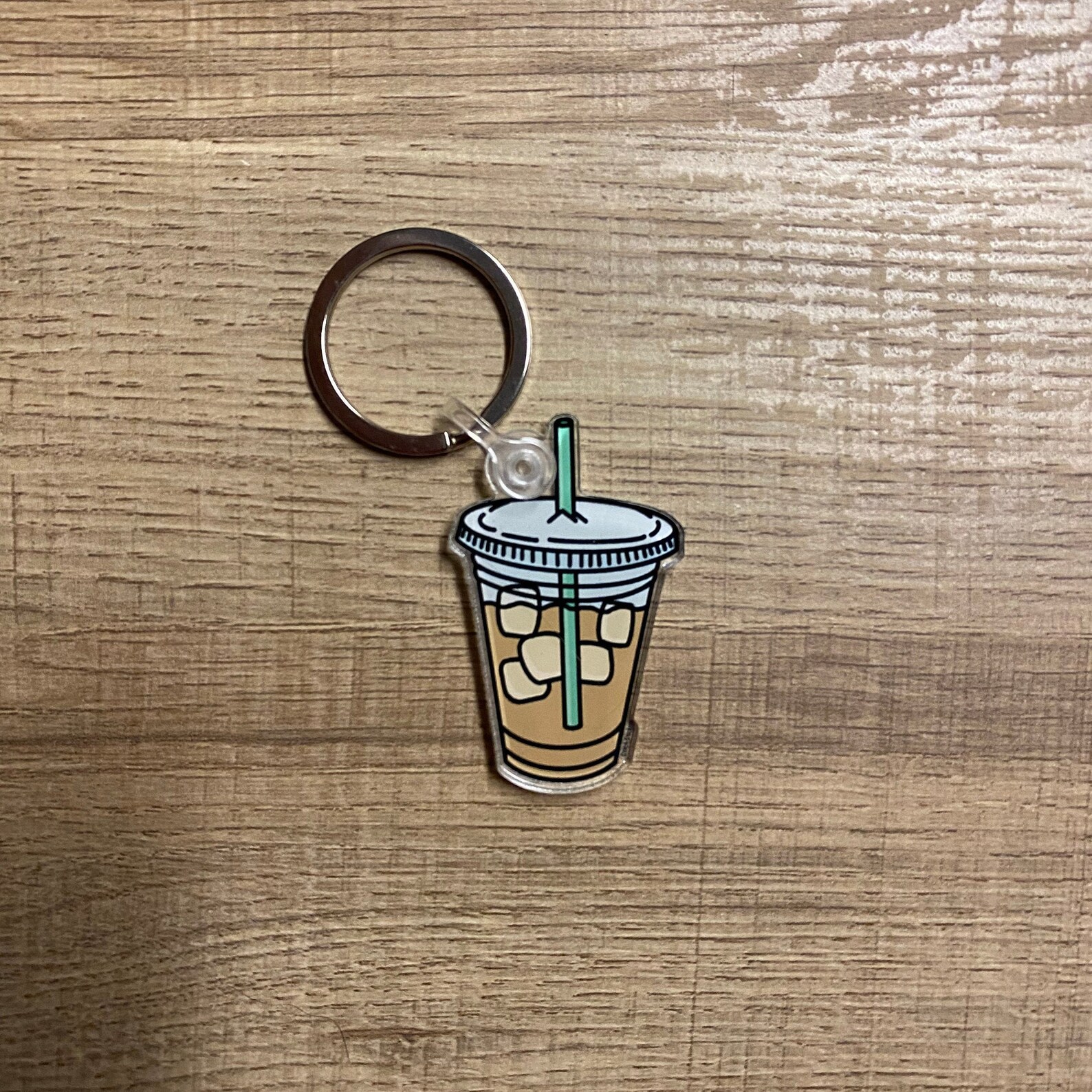 Iced Coffee Keychain Coffee Keychain Coffee Cup Keychain Etsy