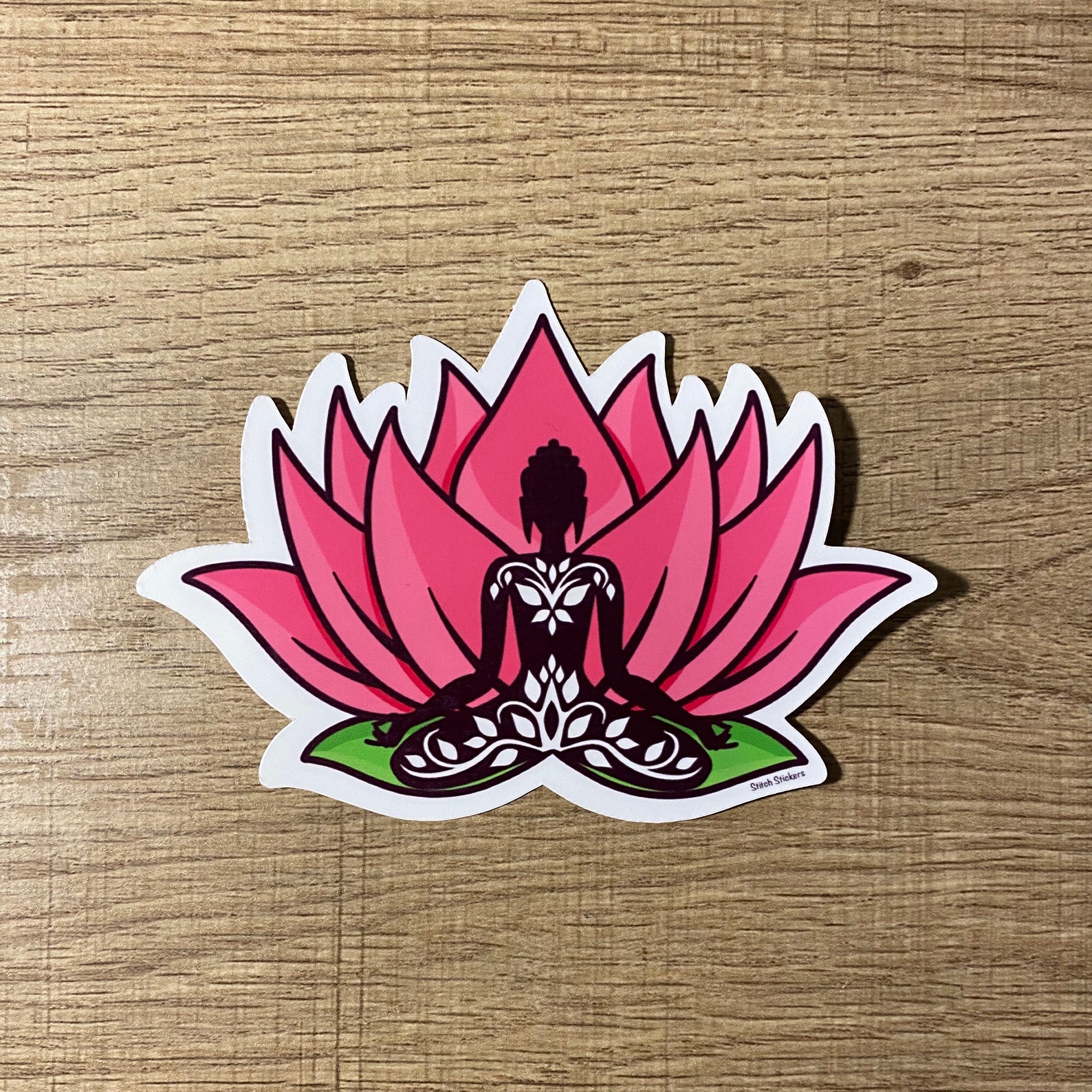 Lotus Sticker Lotus Flower Sticker Lotus Buddha Sticker Etsy