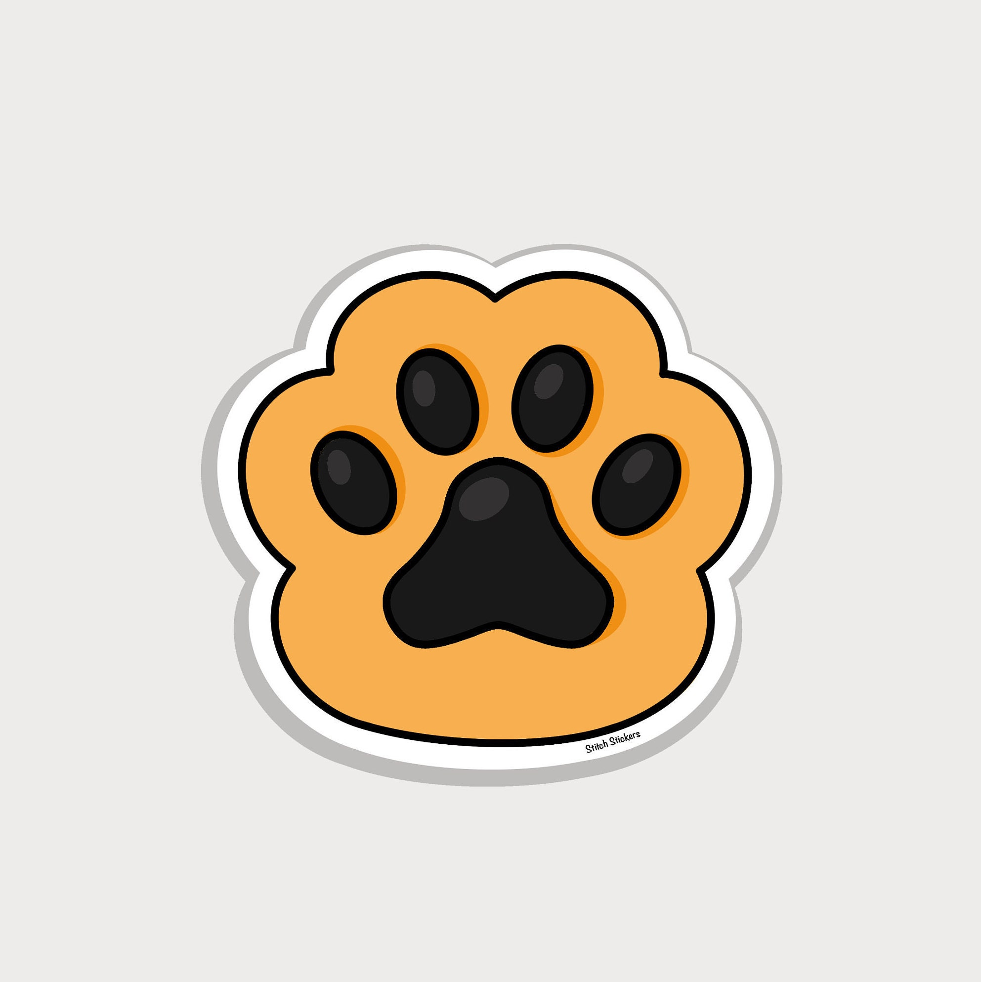 Cat Paw Sticker Customizable Cat Paw Sticker Cat Paw Decal Etsy