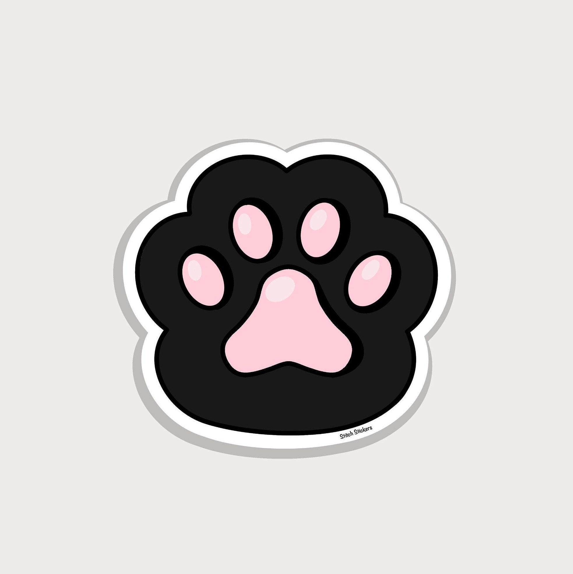 Cat Paw Sticker Customizable Cat Paw Sticker Cat Paw Decal | Etsy