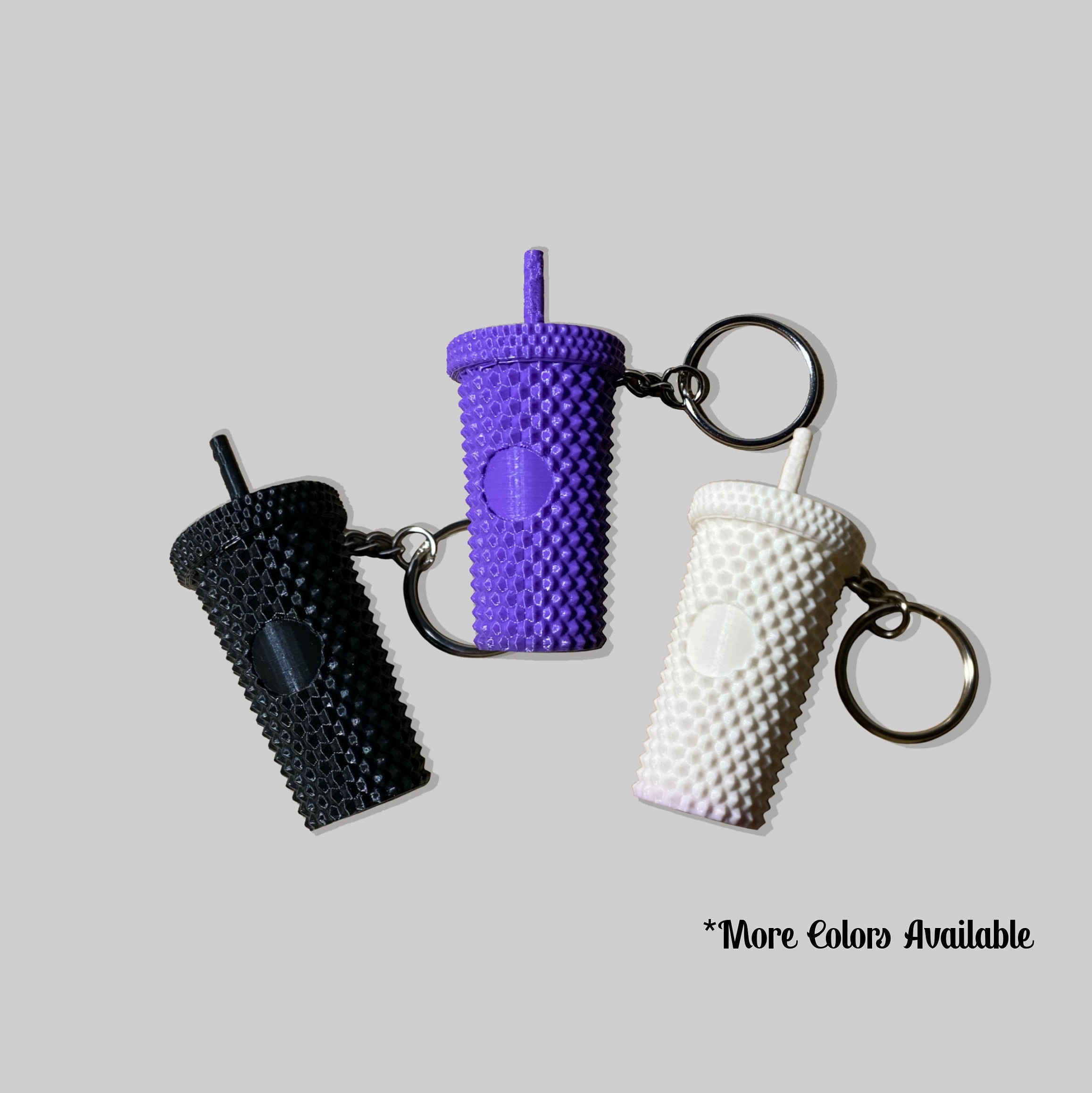 Coffee Cup Keychain Mini Tumbler Keychain Studded Cup Etsy