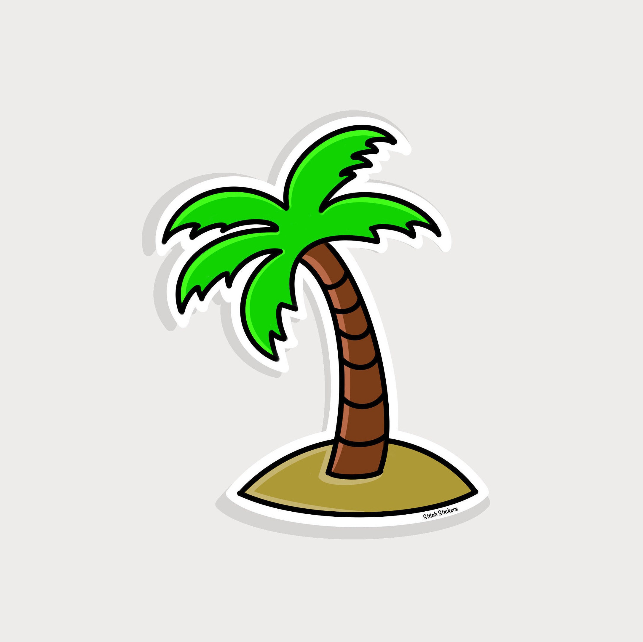 Palm Tree Sticker Palm Tree Hydroflask Sticker Summer Etsy