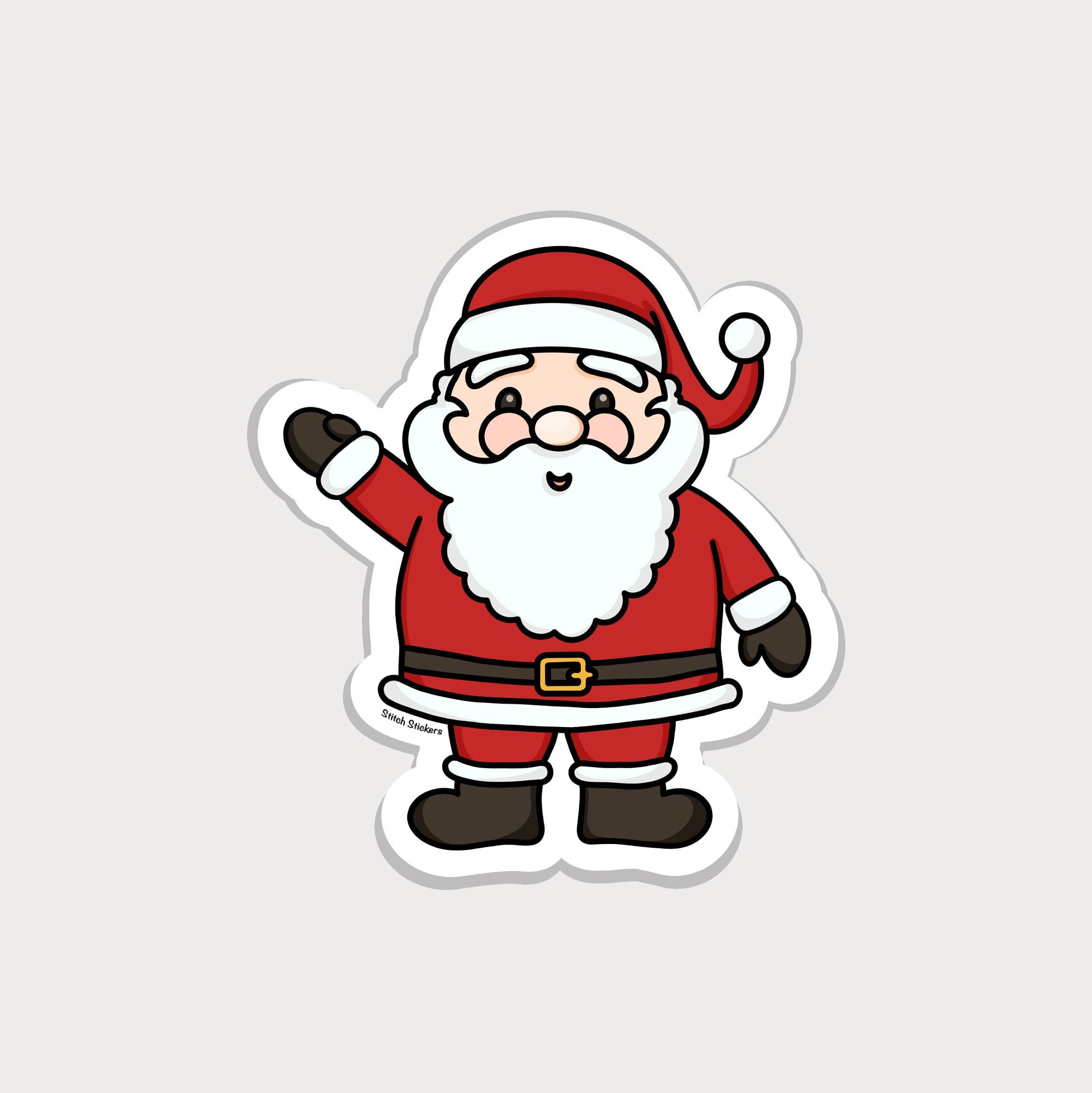 Santa sticker santa claus sticker santa christmas sticker  etsy Santa sticker santa claus sticker santa christmas sticker  etsy