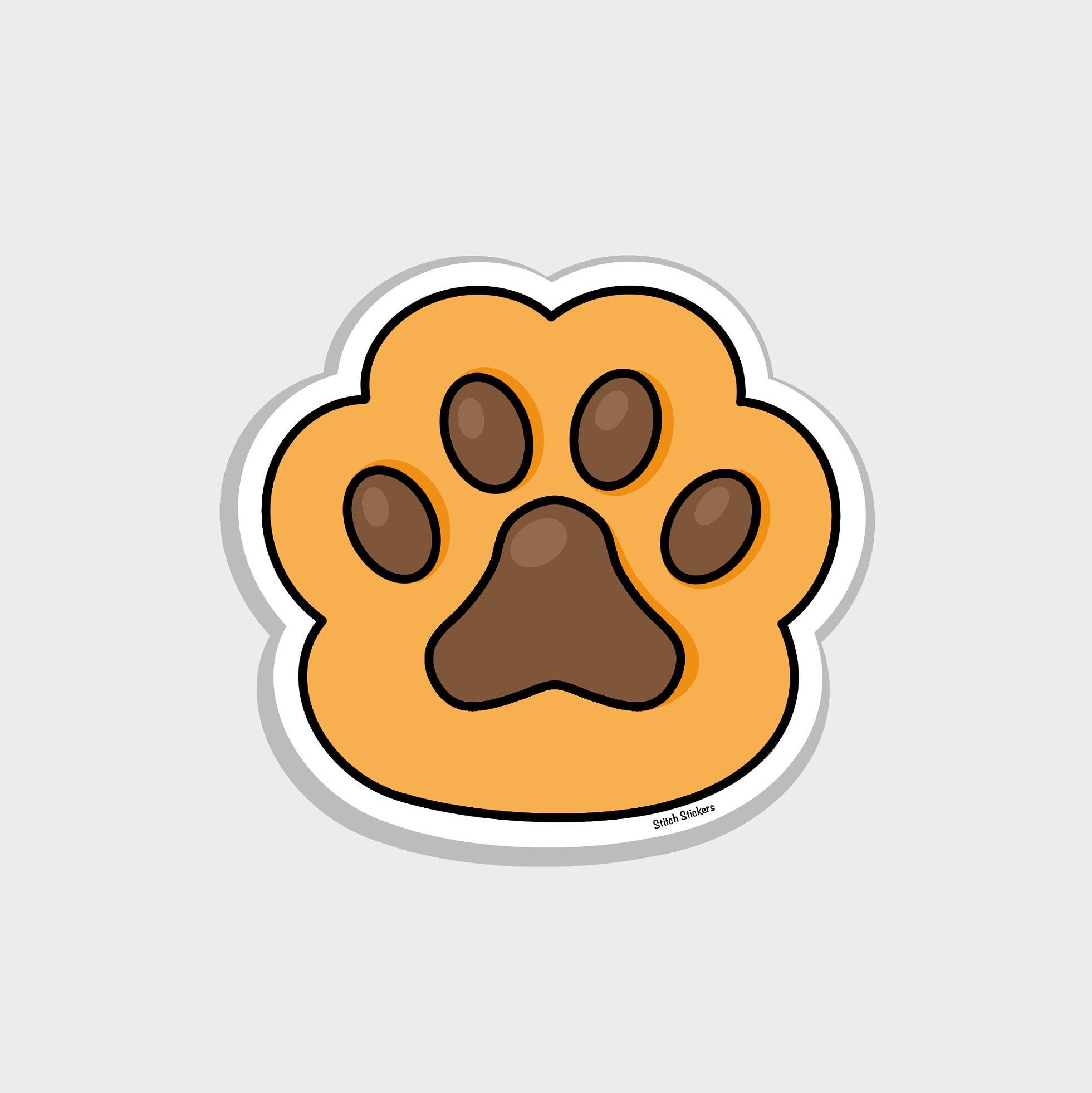 Cat Paw Sticker Customizable Cat Paw Sticker Cat Paw Decal Etsy