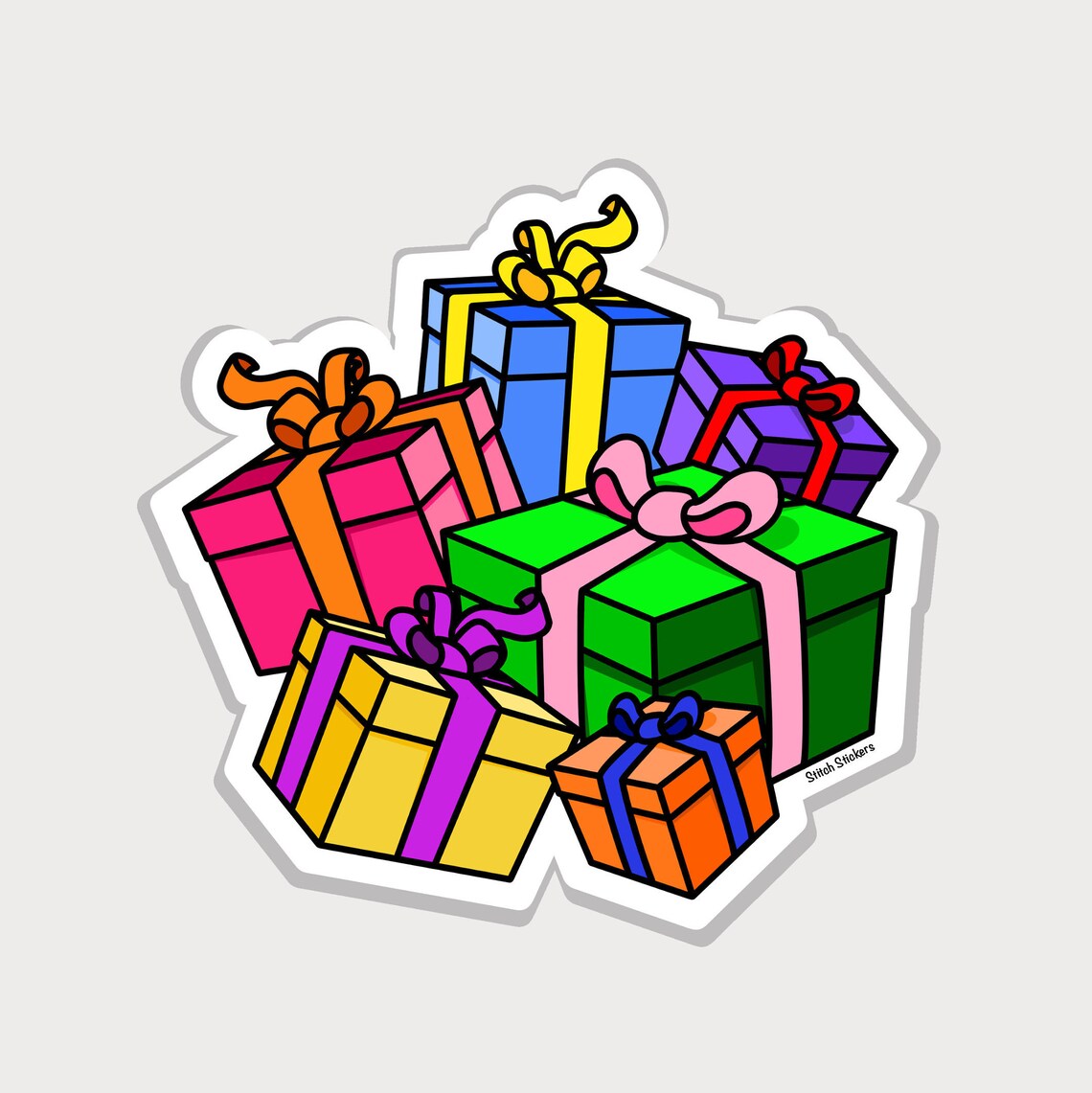 Presents Sticker Gifts Sticker Birthday Presents Sticker Etsy