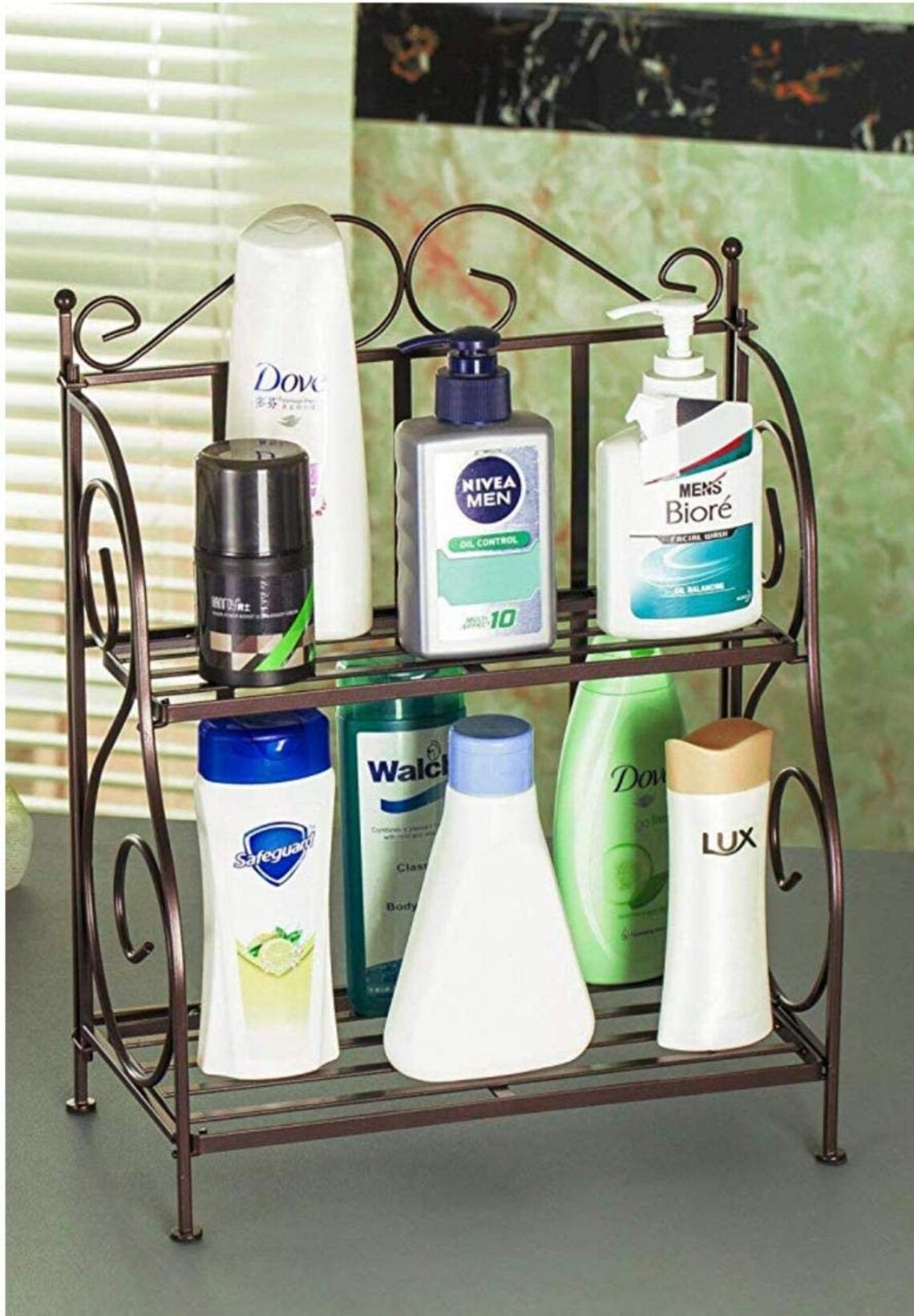 Iron Storage Rack Pure HANDMADE Large 2 tier Stand/Holder Etsy