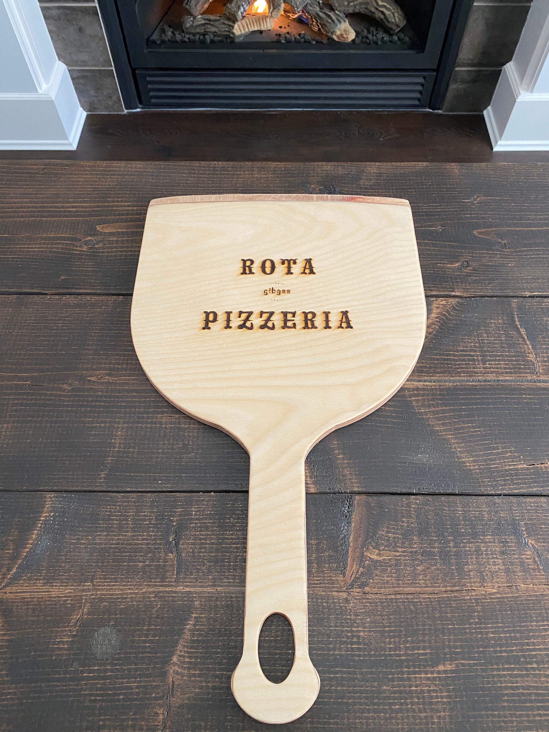 Personalized pizza paddle 13 diameter allnatural Etsy