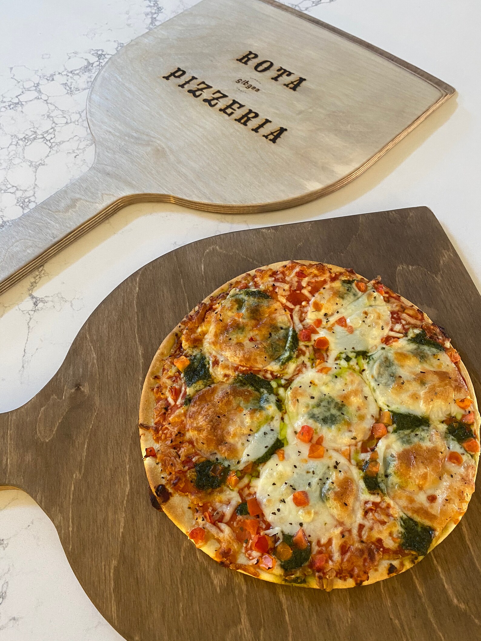 Personalized allnatural pizza paddle 13 diameter Etsy