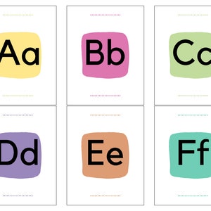 Letter flashcards - Printable