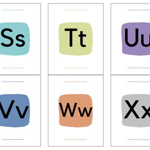 Letter Flashcards Printable - Etsy