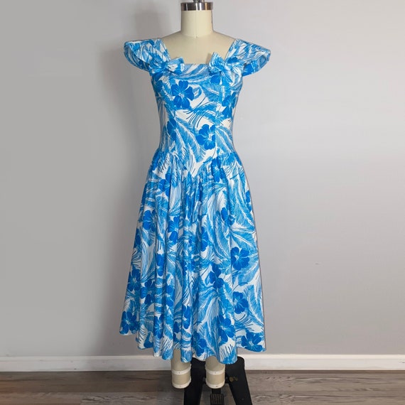 50s Fit & Flare Day Dress - Etsy Israel
