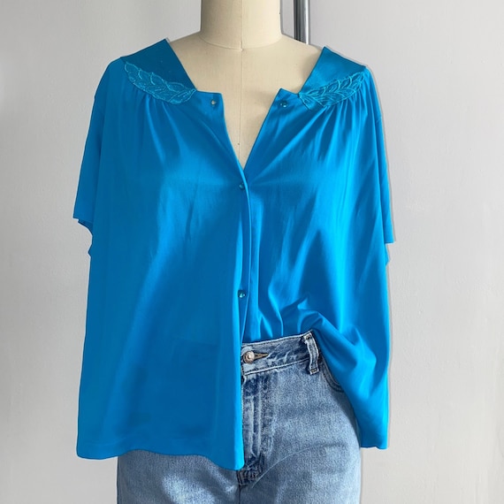 Vintage 1980s Vassarette Pajama Top - image 1