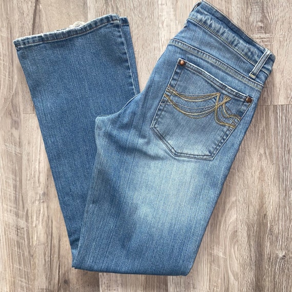 Vintage Y2K Low Rise Bootcut Jeans - Gem