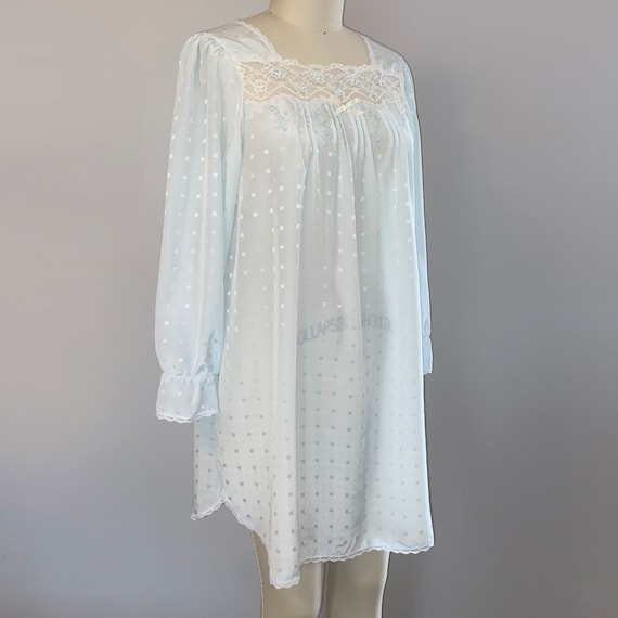 Vintage 1970s Square Neck Nightgown - image 1