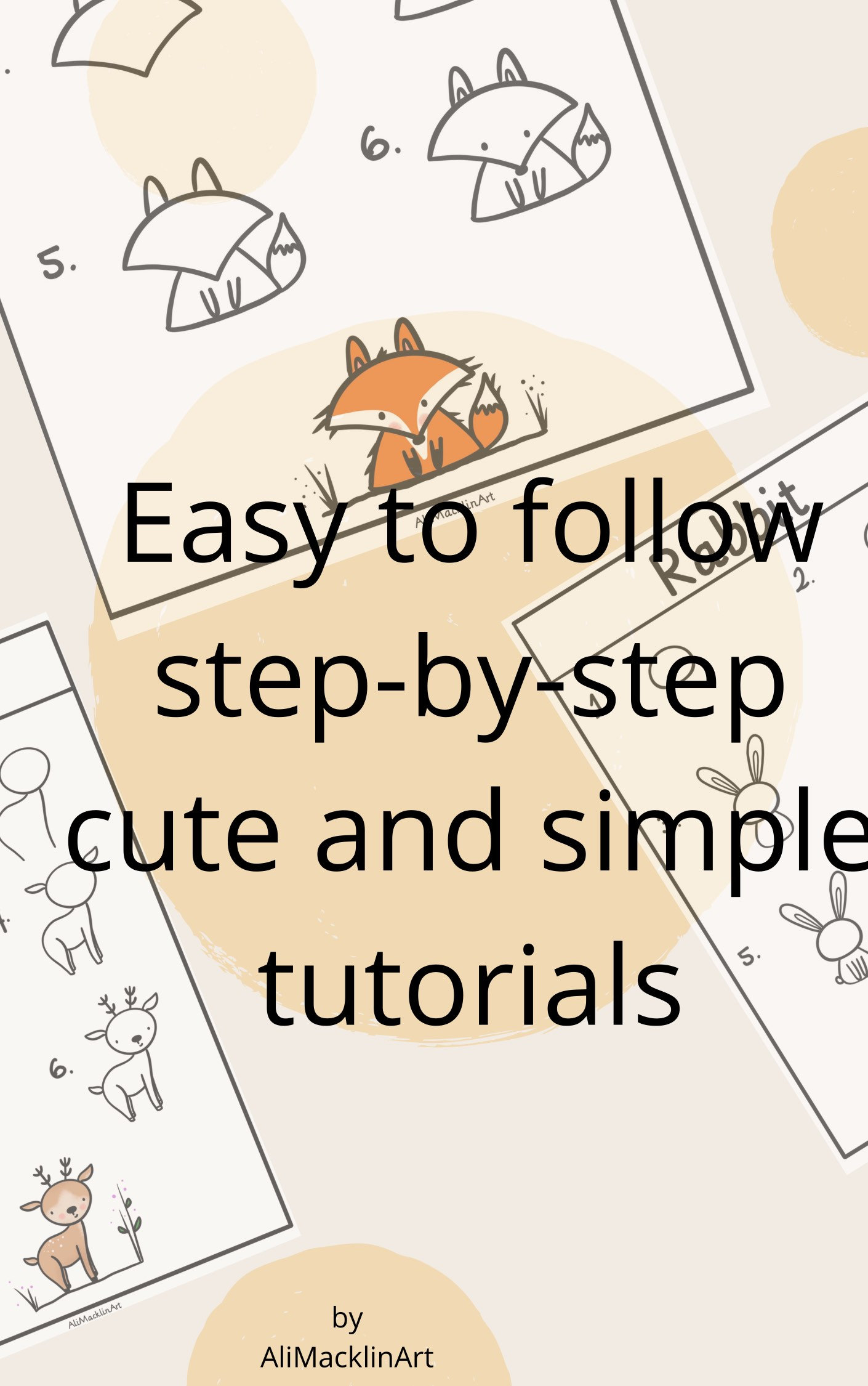 How to Draw Cute Woodland Animals - Etsy