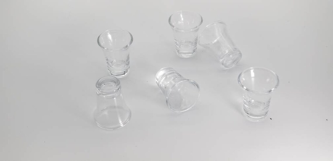 6 small glass Sacrament / Communion Cups Etsy