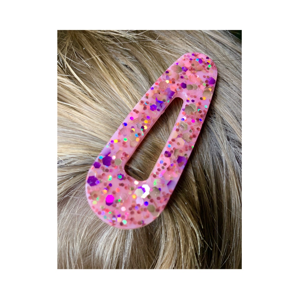 Resin Hair Clips 2 pack Etsy