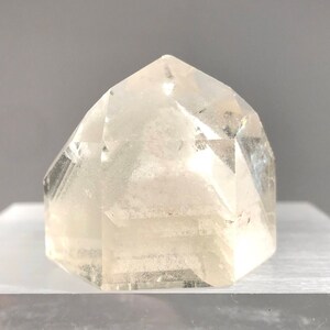 Small AA-Grade Natural Clear Quartz Crystal Stone Point w/ Solid White Chlorite Phantom Cathedral (Discounted - See Note)