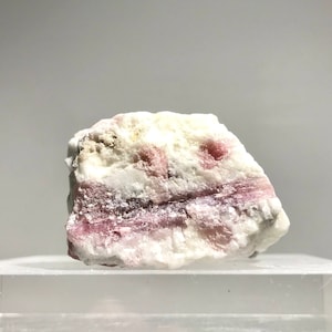 AA-Grade Molto unico Piccolo Grezzo / Ruvido + Spessa Tormalina Rosa in Pezzo di Quarzo / Crystal Stone Mineral Cluster / Brasile / Piccolo-I