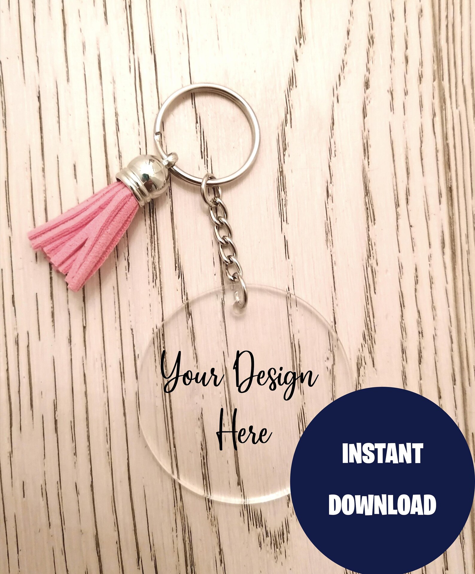 Acrylic Keyring Mock Up/ Keyring Mockup/ Key Fob Mock up / Personalised