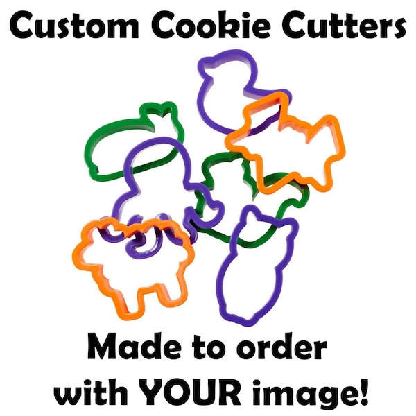 Custom 3D Printed Cookie Cutters Using Your Image Or Logo