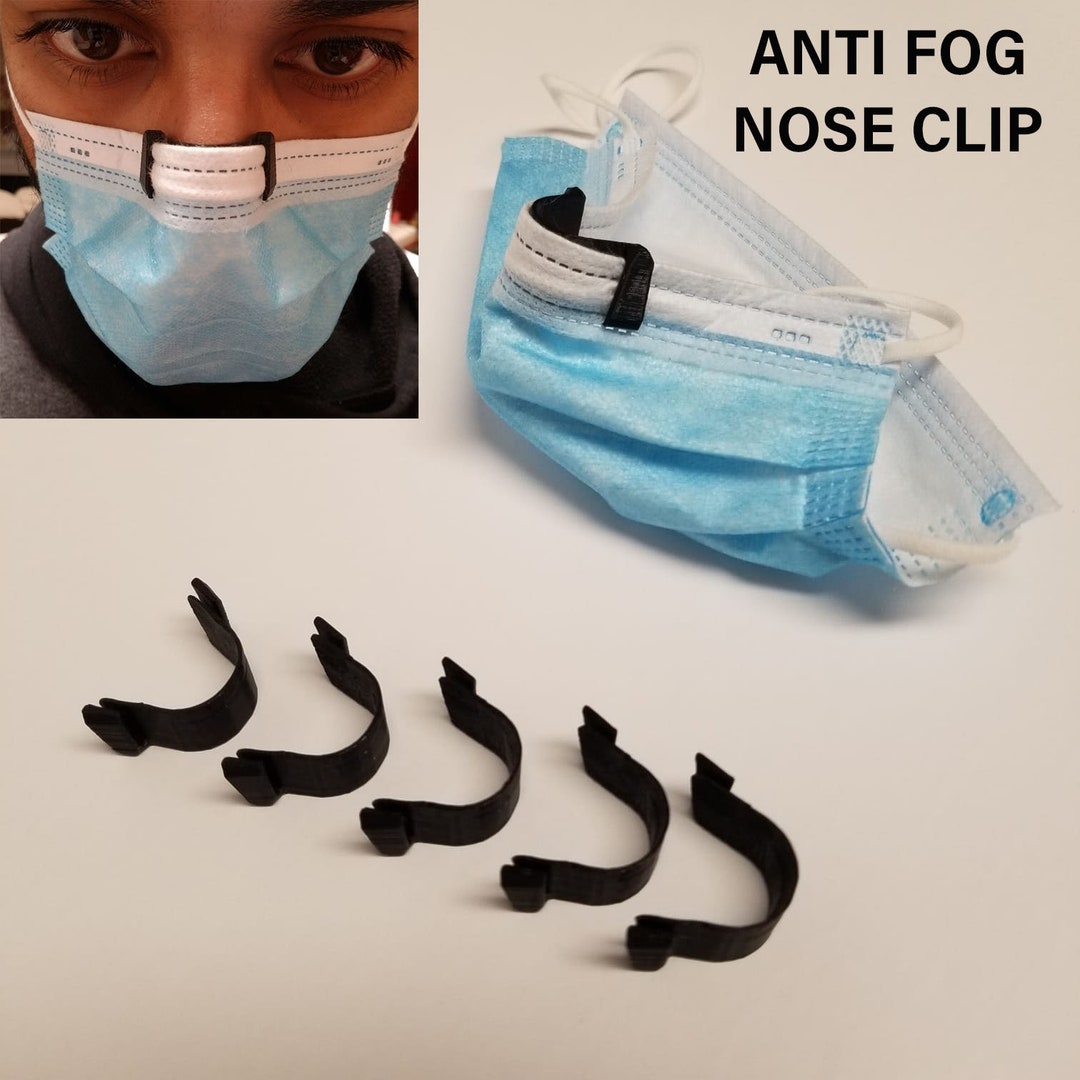 Antifog Nose Clips for Face Mask Black White or Blue for Etsy
