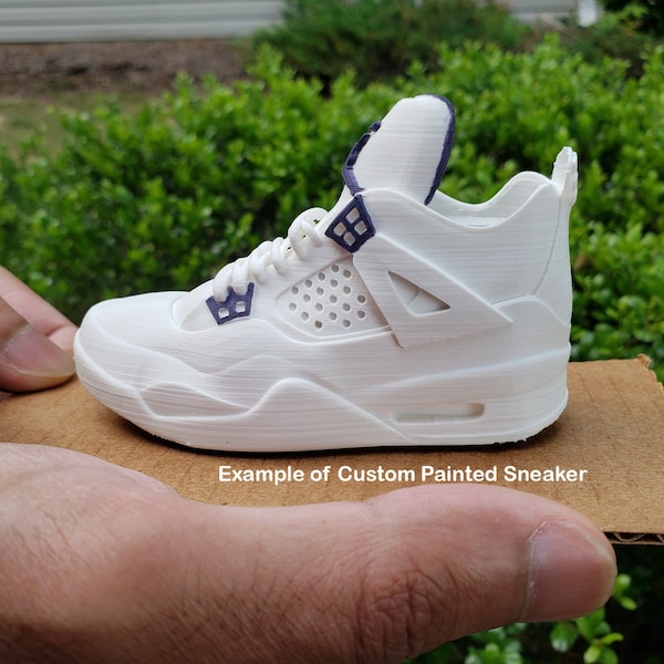 Nike Air Jordan 4 Retro Sneaker 3D Gedruckt, Verschiedene Größen erhältlich