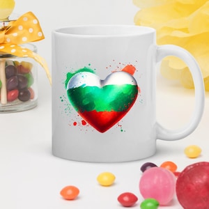 Bulgaria Flag 11oz Glossy Tea Coffee Mug