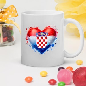 Croatia Flag 11oz Glossy Tea Coffee Mug Cup