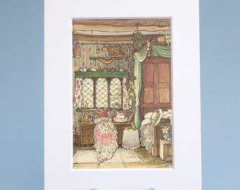 Brambly Hedge, Flower Mill, 1999 Vintage Book Print, Bookplate - Etsy