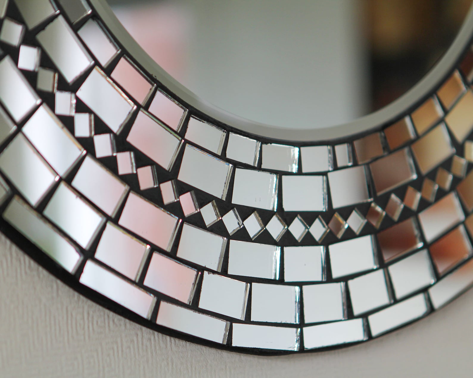 Martil Round Handmade Wall Mirror Moroccan Style Mosaic Tiles Etsy