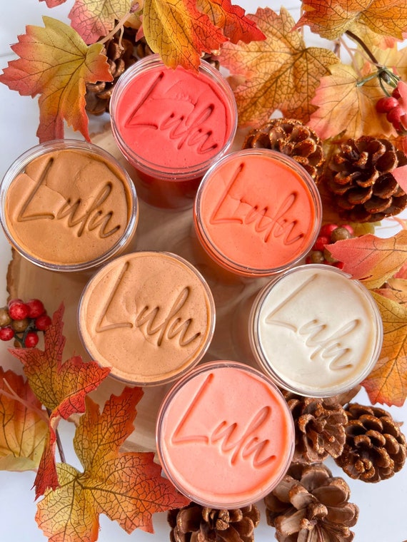 Individual PLAY DOUGH Jar Fall Colours Party Favours Etsy