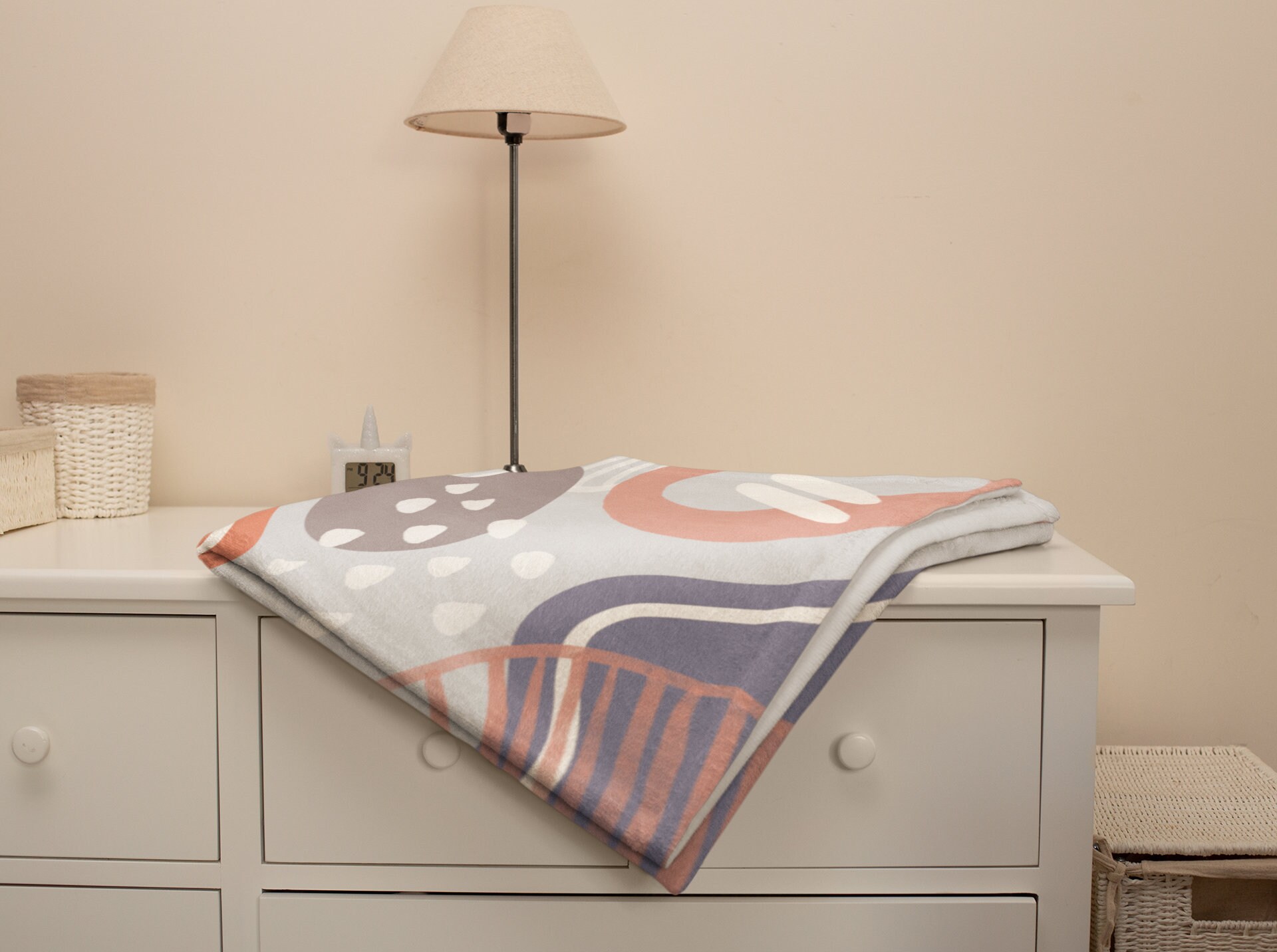 Lining Lilac // Throw Blanket Etsy