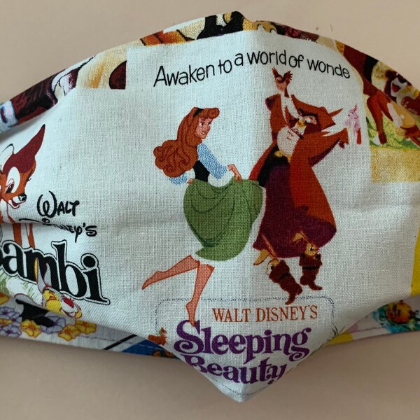 Handmade Adult Elastic Disney Movie Posters Sleeping Beauty Face Mask