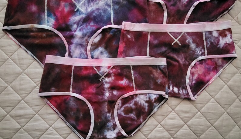 Ice Dyed Women/'s Cotton Panties