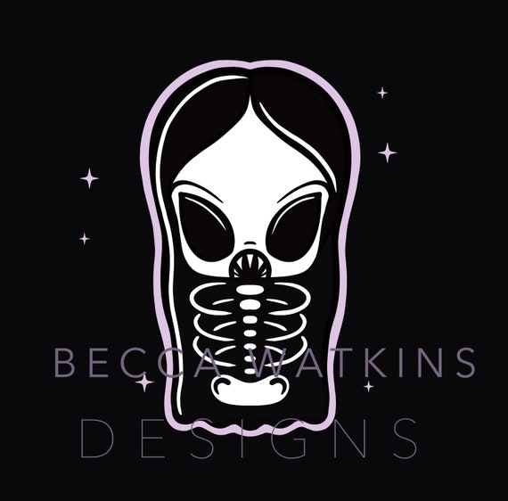 Grizzel SVG Design For vinyl cutting Tshirt Printing goth Mystic Witchy gothic halloween skeleton spooky