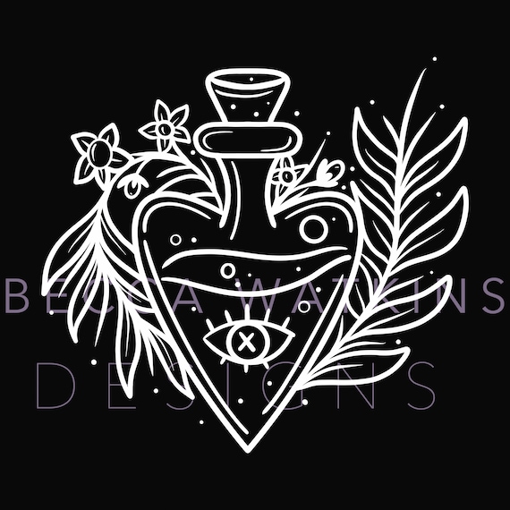 belladonna deadly nightshade SVG Design For vinyl cutting Tshirt Printing goth Mystic Witchy tattoo
