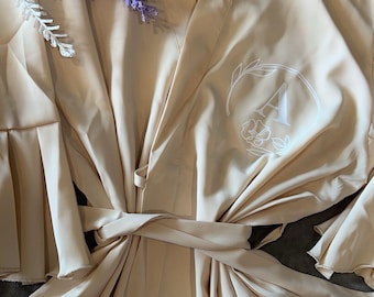 Bridesmaid Robes | Ruffle Robe | Maid of Honor | Bridal Party Robes | Mother of Bride Robe | Bride Robe | Bridesmaid Gift | Bride robe