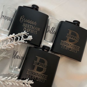 Engraved flasks whiskey flasks Gifts for him laser engraved flasks groomsmen gifts bestman n gifts Personalised Flasks for Groomsmen father