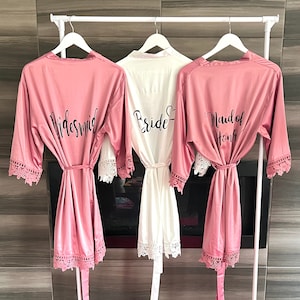 Bride Robes | Mother of the Bride Robe | Wifey Robe | Bridesmaid Robe | Mother of the Groom Robe | Maid of Honor Robe |Flower Girl Robe