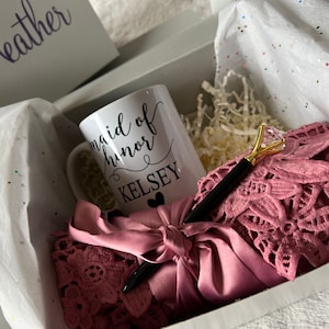Vorschlag Geschenkbox | Brautjungfer Geschenk | aus Ehrengeschenk | Mutter der Braut | Blumenmädchen Geschenkset | Brautjungfer Vorschlag Box | Geschenkbox