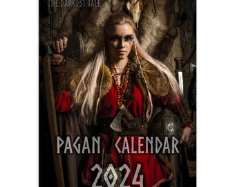 Pagan calendar 2024 (outside US/Canada) A4 (21 x 29.7 cm) format