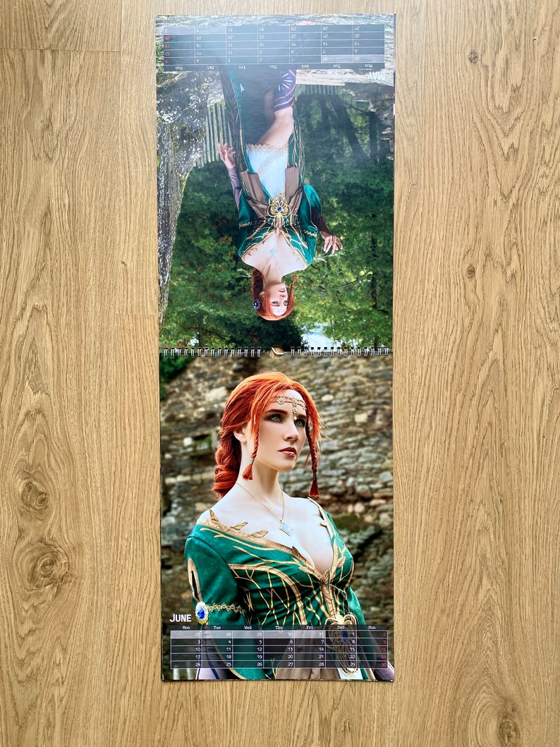Triss Merigold Calendar 2024 witcher 3 Cosplay Alternative Etsy Australia