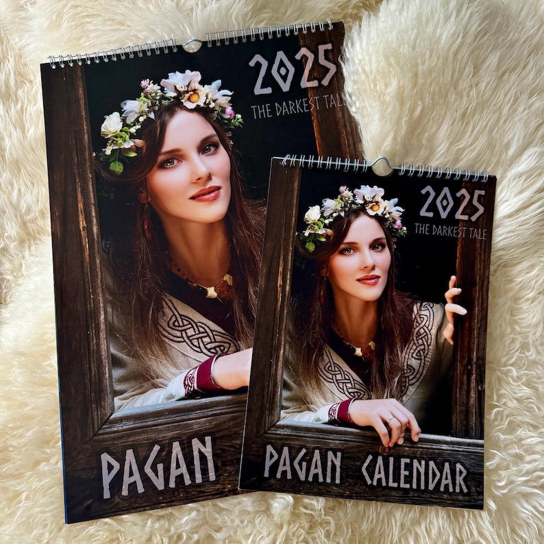 Pagan Calendar 2025 Letter Format 8.5x11 ONLY North America USA and Pagan Calendar 2025 Usa