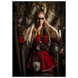 lagertha red dress Viking dress Lagertha Natural/Red XS