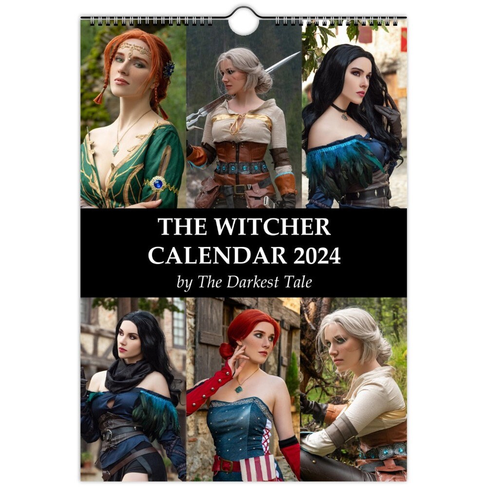 The Witcher 3 Cosplay Calendar 2024 A4&A3 Formats Outside Usa/canada Etsy