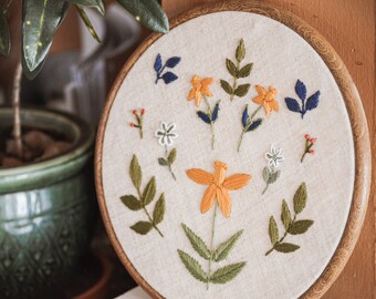 Dafodils Embroidery Pattern